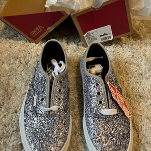 Vans Shiny Silver Sneakers
